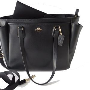 SOLD Coach Multifunction Tote Crossgrain Black